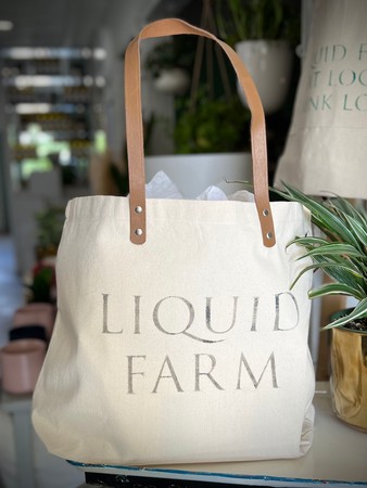 Taxpayer videnskabsmand Urter Liquid Farm - Products - Farmer's Market Bag w leather
